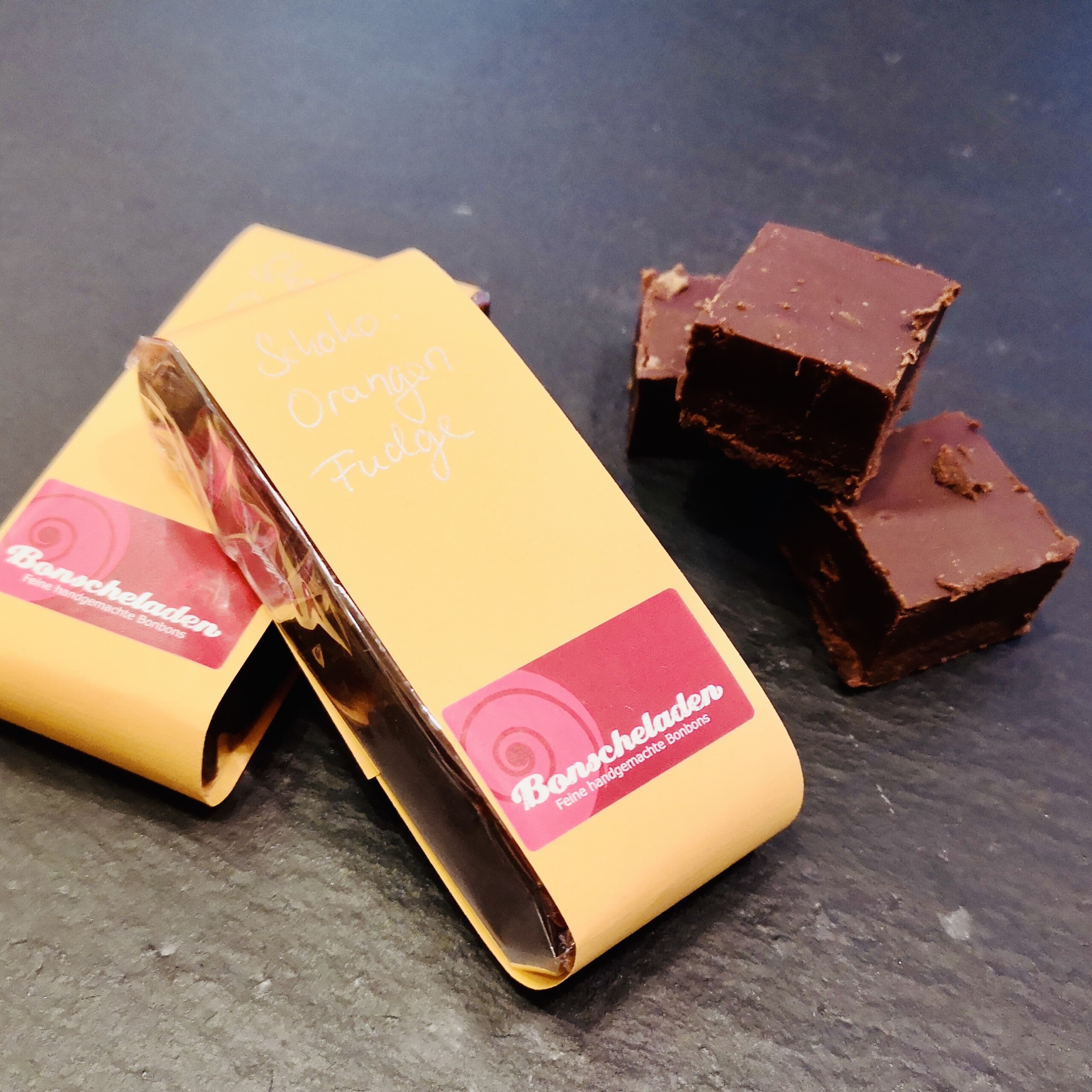 Schoko Orangen Fudge - Bonscheladen Hamburg